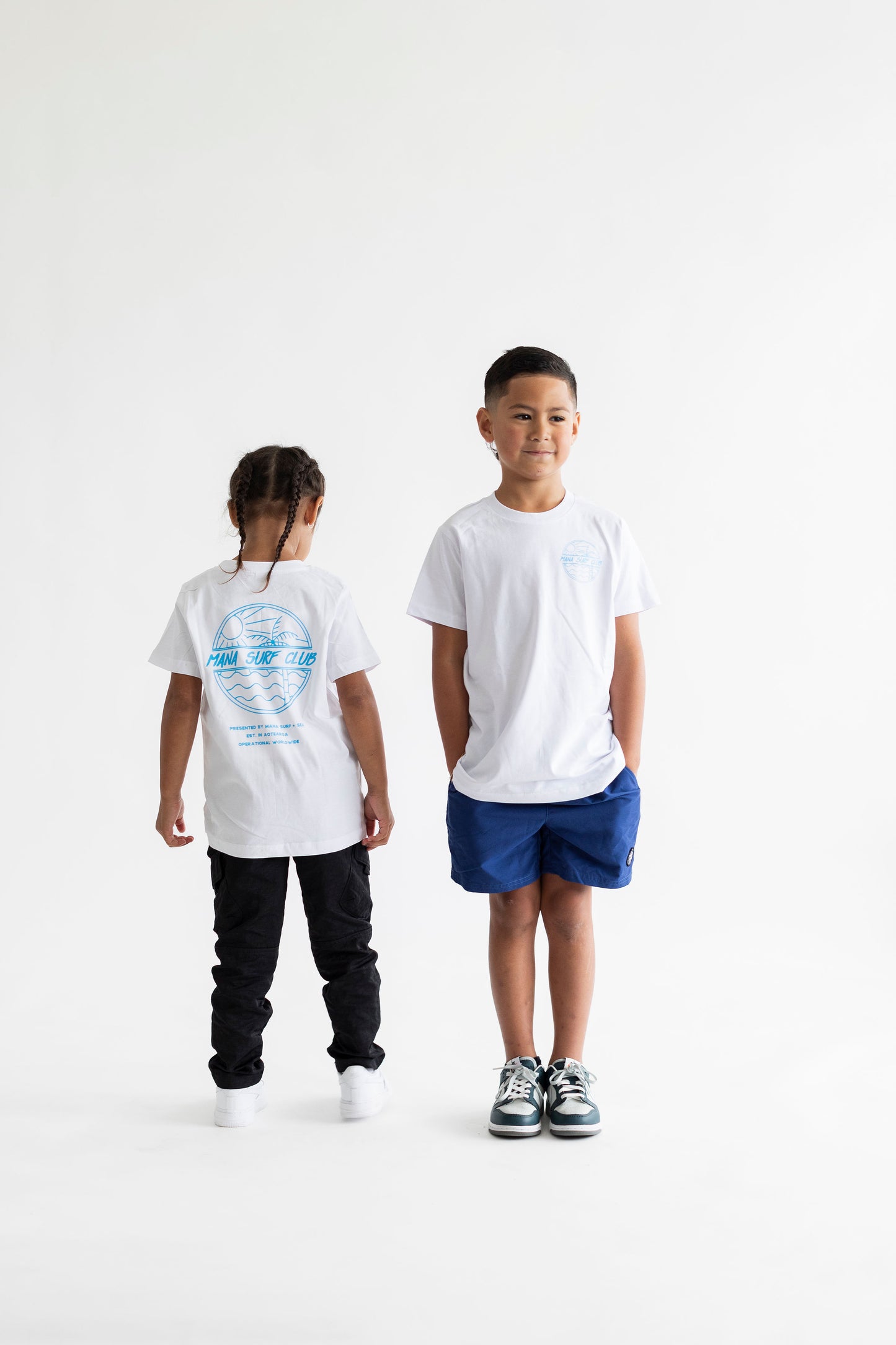 Kids Surf Tee - White